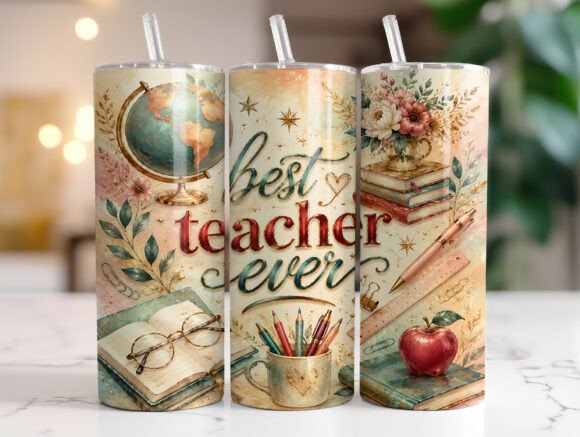 Best Teacher Ever Floral Tumbler Wrap Review