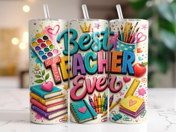 Best Teacher Ever Skinny Tumbler Wrap Review