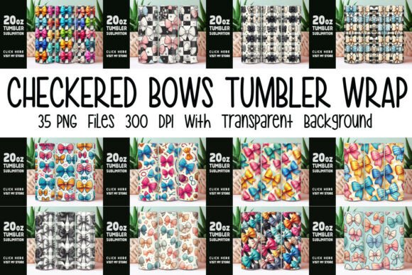 Checkered Bows Tumbler Wrap Bundle Review