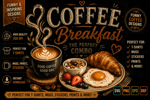 Coffee Breakfast Combo Embroidery Design Review