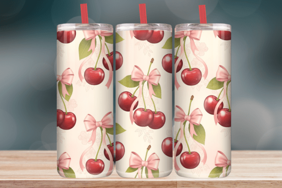 Coquette Cherry Tumbler Wrap Review for Embroidery Projects