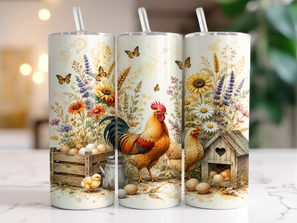 Cute Country Chickens Tumbler Wrap Review