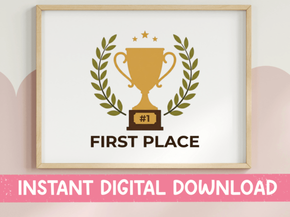 First Place Trophy SVG Review for Embroidery Projects