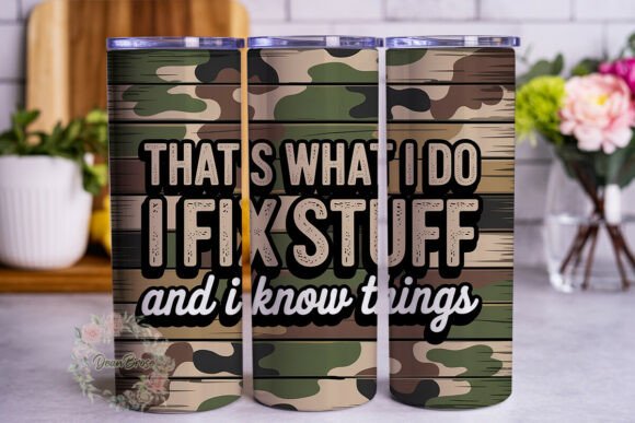 Fix Stuff Camo Wood 20oz Tumbler Wrap Review