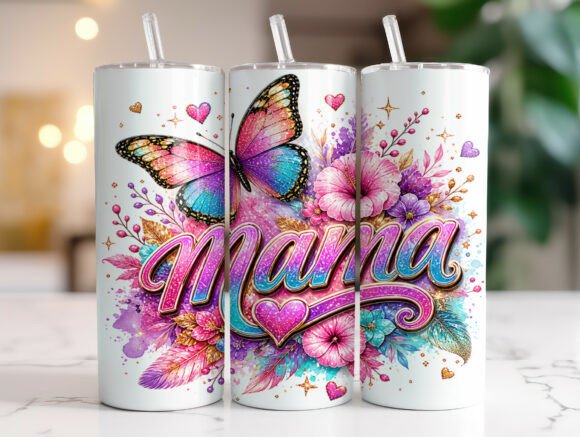 Floral Butterfly Mama 20oz Tumbler Wrap Review