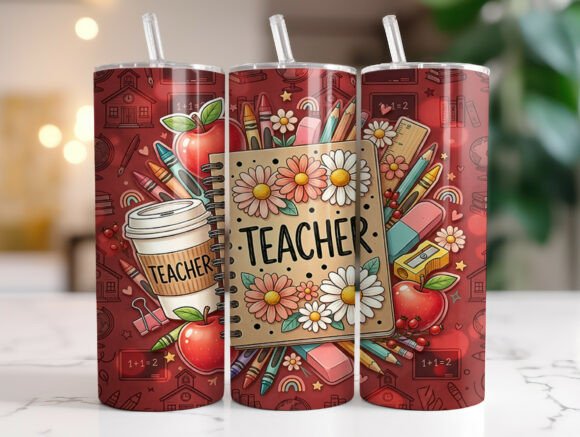 Floral Teacher Tumbler Wrap Sublimation: A Designer's Reality Check