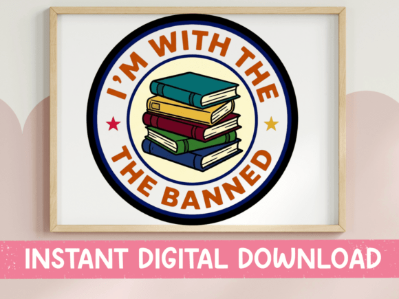 Im with the Banned Book Stack SVG Review