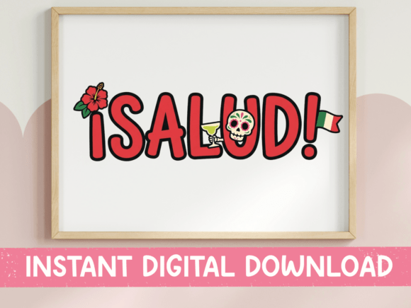 ISalud Bold Red Letters SVG PNG Skull