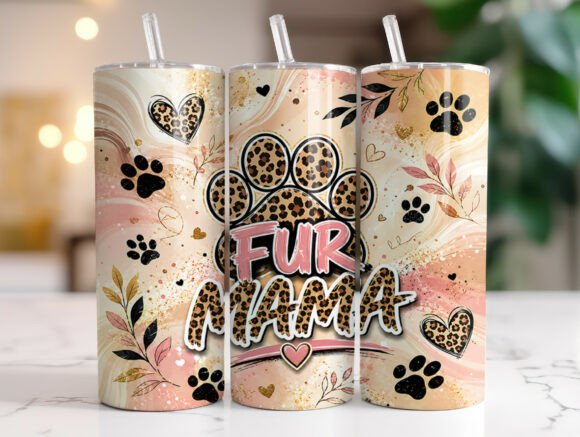 Leopard Fur Mama Paw 20oz Tumbler Wrap Review