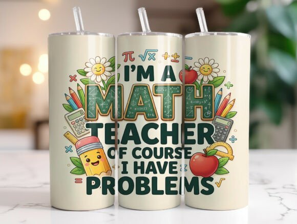 Math Teacher Tumbler Wrap Review for Embroidery Projects