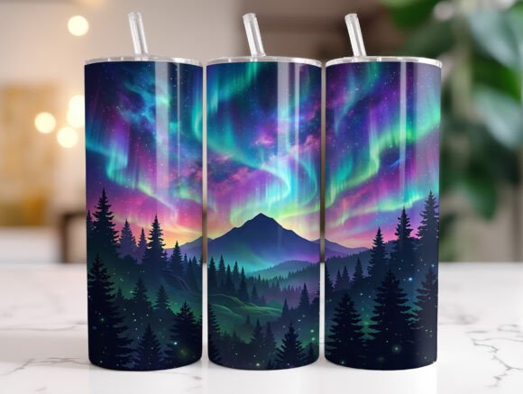 Northern Lights Galaxy 20oz Tumbler Wrap Review