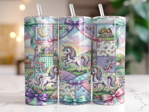 Pastel Patchwork Unicorn Tumbler Wrap Review
