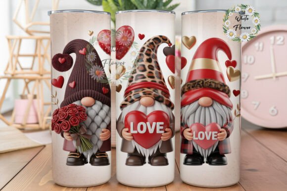 Valentine Gnome Leopard Heart Tumbler Review