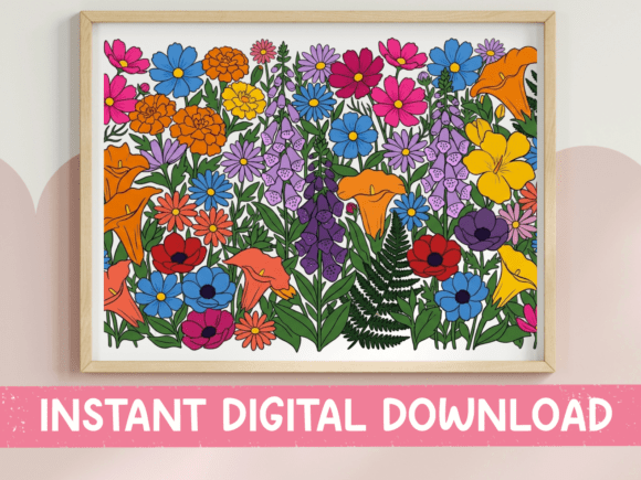 Wildflower Pattern SVG PNG Maximalist Review
